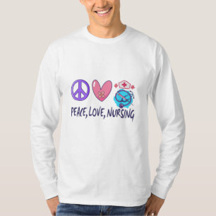 T-shirt Paix Amour Soins infirmiers