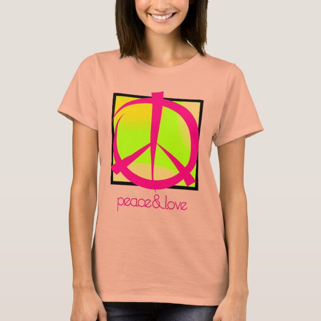 T-shirt paix & amour Tee (Devant)