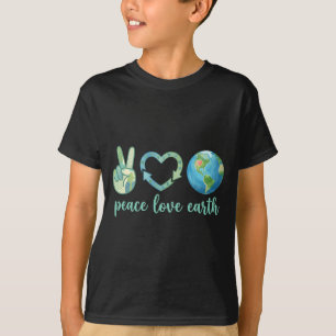 T-shirt Paix amour terre éco responsable nature jour de la