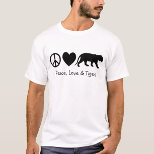 T-shirt Paix, Amour & Tigres