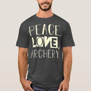 T-shirt Paix amour tir à l'arc cadeau papa