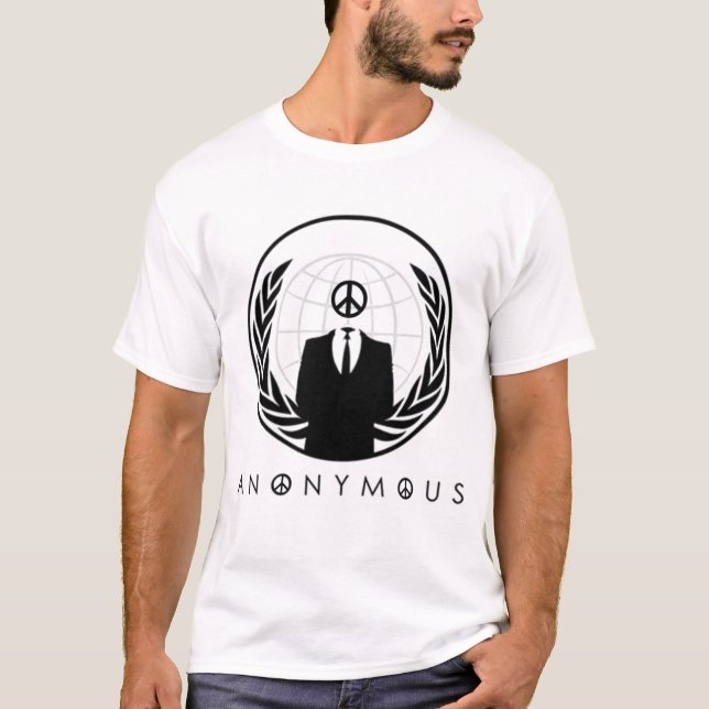 T-shirt Paix anonyme (Devant)