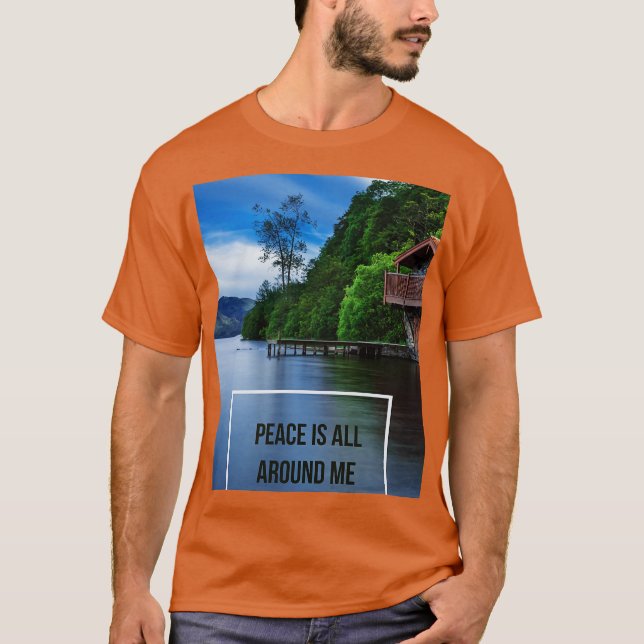 T-shirt Paix autour de moi (Devant)