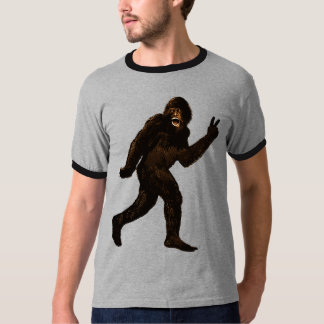 T-shirt Paix de Bigfoot Sasquatch