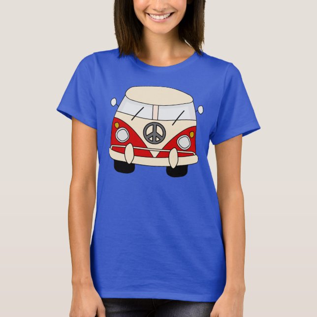 T-shirt Paix de hippie (Devant)