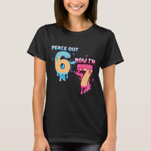 T-shirt Paix dehors 6 Maintenant j'ai 7 Glace qui dégoulin