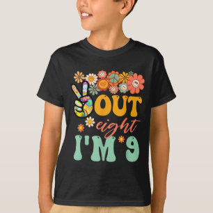 T-shirt Paix dehors huit 9 super 9ème joyeux anniversaire