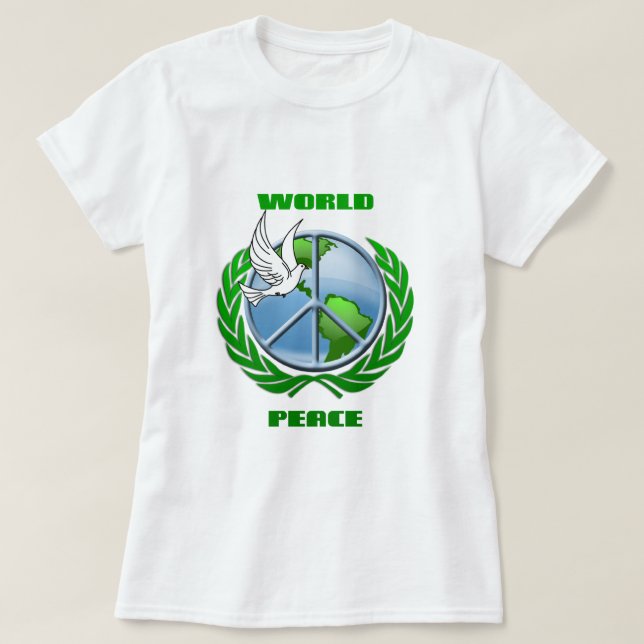 T-shirt Paix du monde (Design devant)