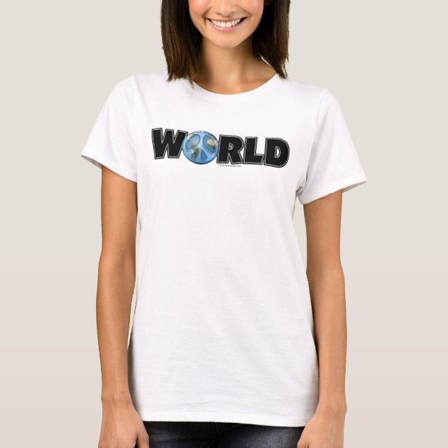 T-shirt Paix du monde aussi (Devant)