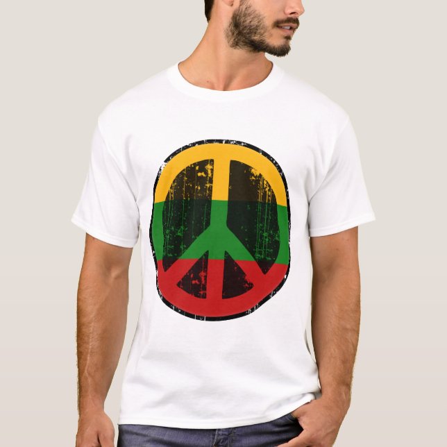 T-shirt Paix en Lithuanie (Devant)