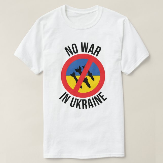 T-shirt Paix en Ukraine (Design devant)