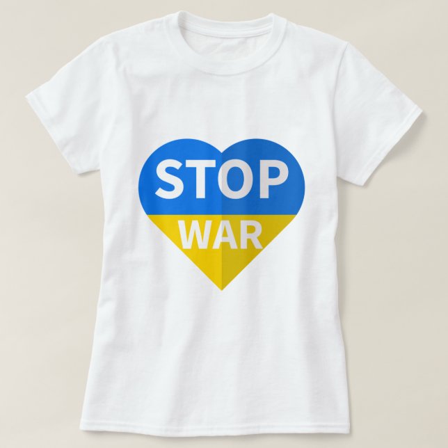 T-shirt Paix en Ukraine (Design devant)