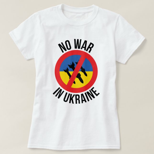 T-shirt Paix en Ukraine (Design devant)