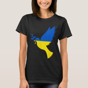 T-shirt Paix en Ukraine Colombe. Soutenez l'Ukraine. Souti
