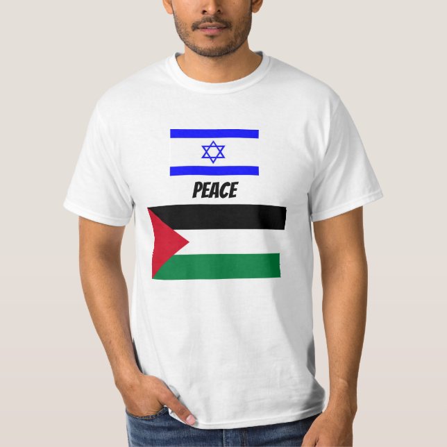 T-SHIRT PAIX ENTRE ISRAËL ET PALESTINE (Devant)