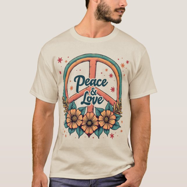 T-shirt Paix Et Amour (Devant)