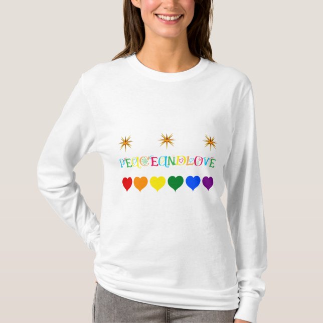 T-shirt Paix et amour (Devant)