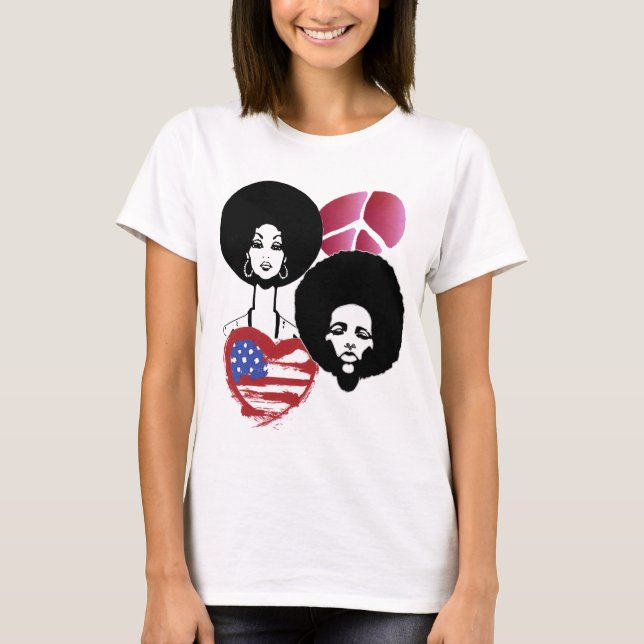 T-shirt paix et amour (Devant)