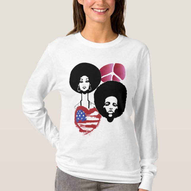 T-shirt paix et amour (Devant)