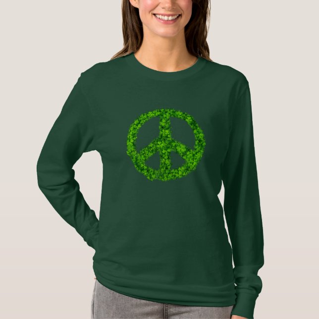 T-shirt Paix et chance pour la Saint Patrick (Devant)