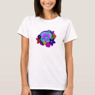 T-shirt Paix et fleurs