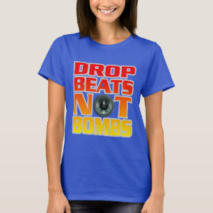 T-shirt Paix et Musique Suppriment les Rythmes Pas les Bom