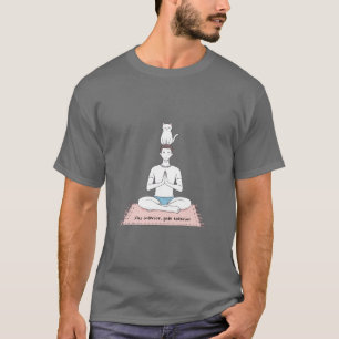 T-shirt Paix Intérieure, Chat Extérieur