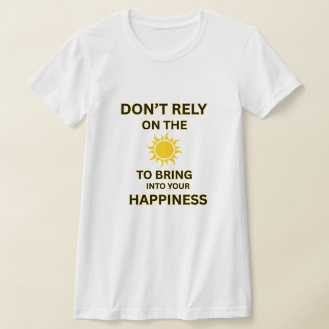 T-SHIRT PAIX INTÉRIEURE, FEMME BLANC JAUNE SOLEIL MOTIVATI (Poser)
