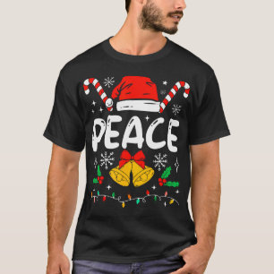 T-shirt Paix Je Viens En Paix Couples Santa Hat