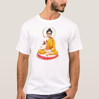 T-SHIRT PAIX MÉDITANTE SE REPOSANTE DE BOUDDHA