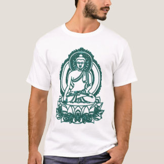 T-SHIRT PAIX MÉDITANTE SE REPOSANTE DE BOUDDHA