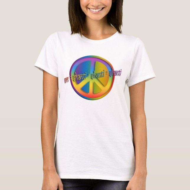 T-shirt Paix OM Shanti (Devant)