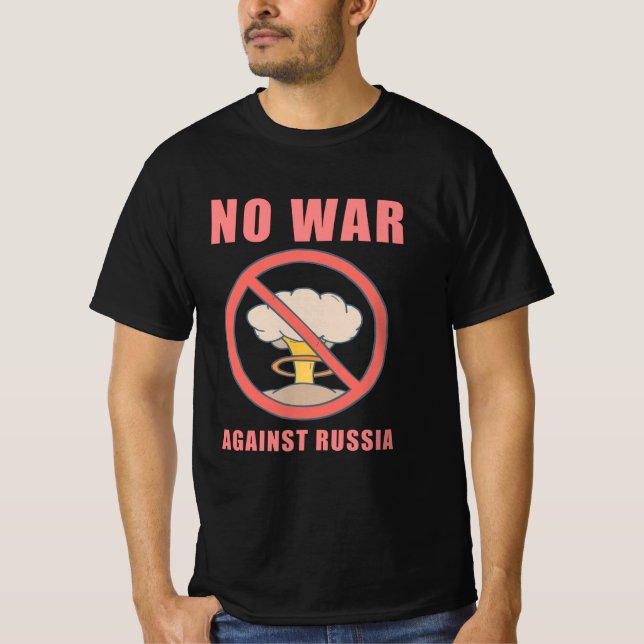 T-shirt Paix pas guerre Russie Ukraine (Devant)