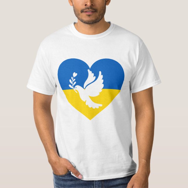 T-shirt paix pour l'Ukraine (Devant)