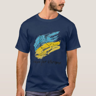 T-shirt Paix pour l'Ukraine Solidarité Coeur de Paix ukrai