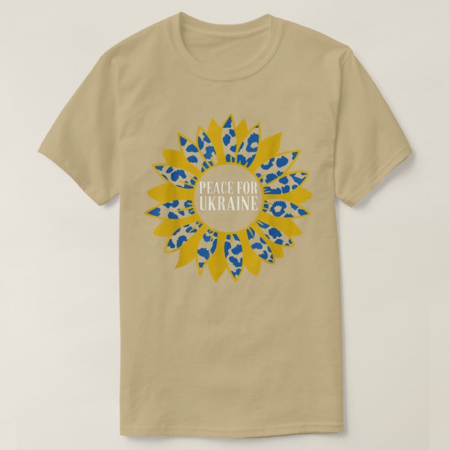 T-shirt Paix Pour Ukraine Tournesol I Se Trouve Avec Ukrai (Design devant)