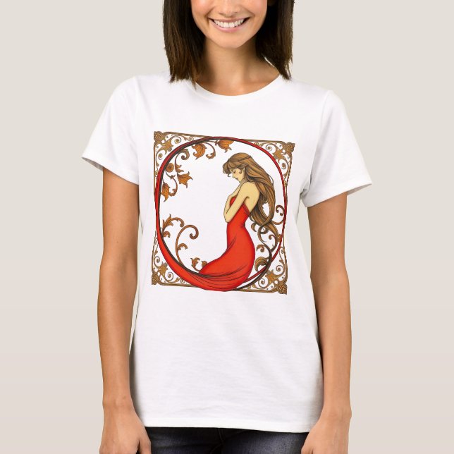 T-shirt Paix (rouge) (Devant)