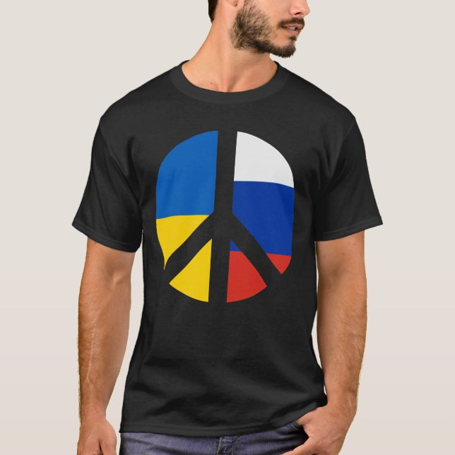 T-shirt Paix Russe Ukrainienne - Pas de guerre avec la Rus (Devant)