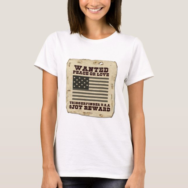 T-shirt Paix souhaitée (Devant)