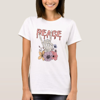 T-shirt Paix - Squelette main