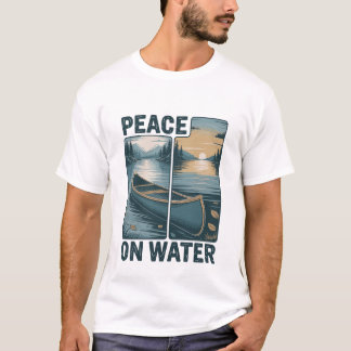 T-shirt Paix sur l'eau Inspiration Calme Nature Sérénité