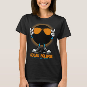 T-shirt Paix Totalité Éclipse Solaire Avril 8 2024 Femmes 