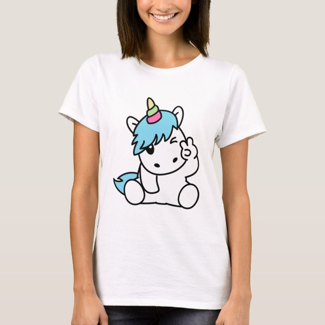 T-shirt Paix Unicorne (Devant)