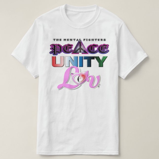 T-SHIRT PAIX UNITÉ ET AMOUR (Design devant)