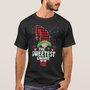 T-shirt Pajam de Noël de la famille Gnome la plus douce