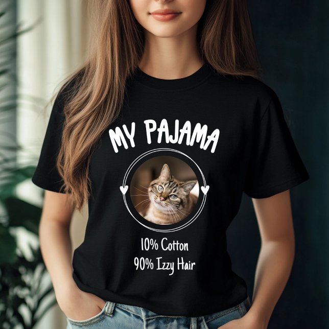 T-shirt Pajama de chat personnalisé - Cadeau personnalisé  (Créateur téléchargé)