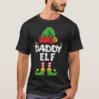 T-shirt Pajama de fête de Noël de la famille de papa Elf