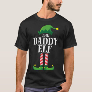 T-shirt Pajama de fête de Noël de la famille de papa Elf