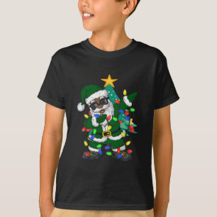 T-shirt Pajama de Noël afro-américain