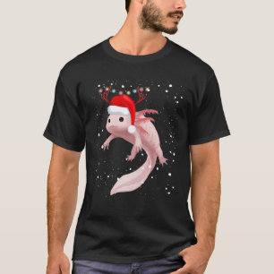 T-shirt Pajama de Noël Axolotl Jeune Jeune Mignonne Axolot